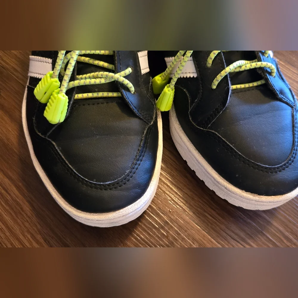 Adidas Kids Black and White Sneakers